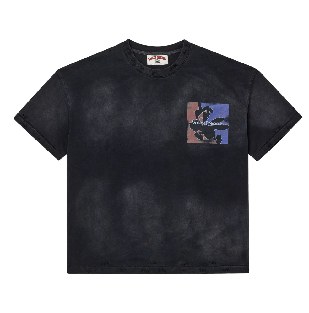 Vale 'Forever Leonard Bogo' T-Shirt- Black Wash