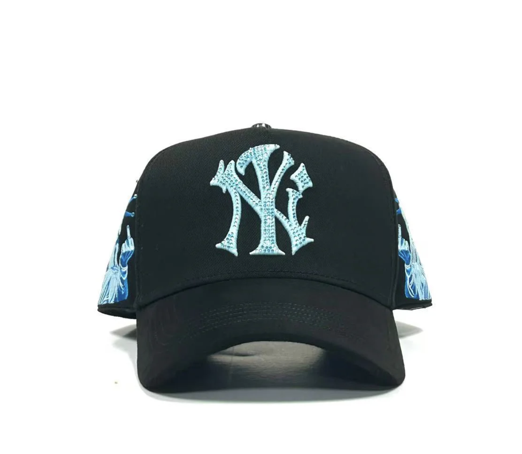 Caps'Fans 'New York FCK' Hat- Black/Blue