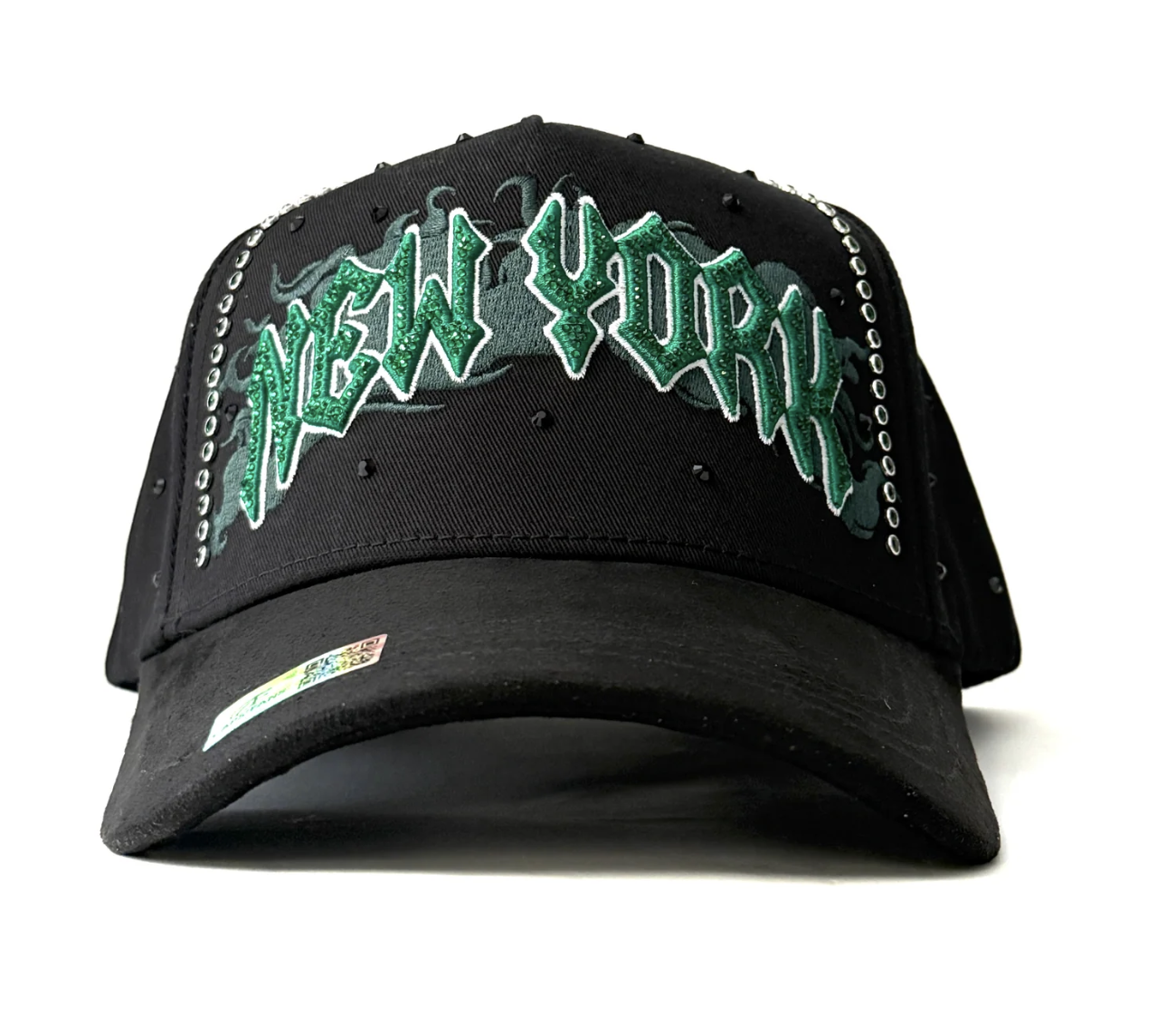Caps'Fans 'NY Skull Stones' Hat- Black/Green