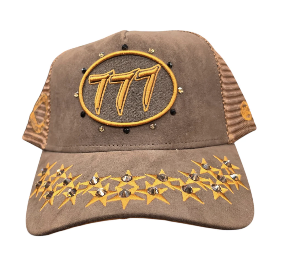 Hudson 'Diamond 777' Suede Trucker Hat- Brown