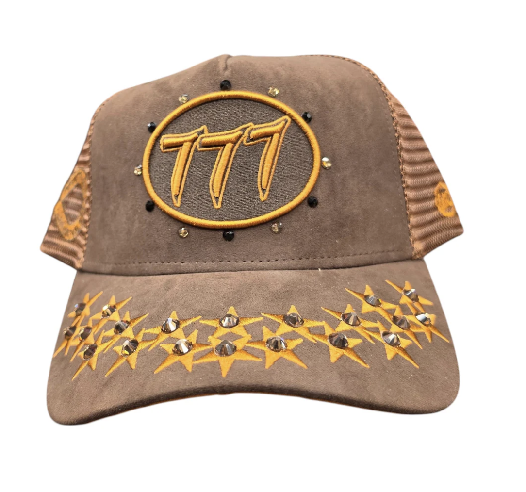 Hudson 'Diamond 777' Suede Trucker Hat- Brown