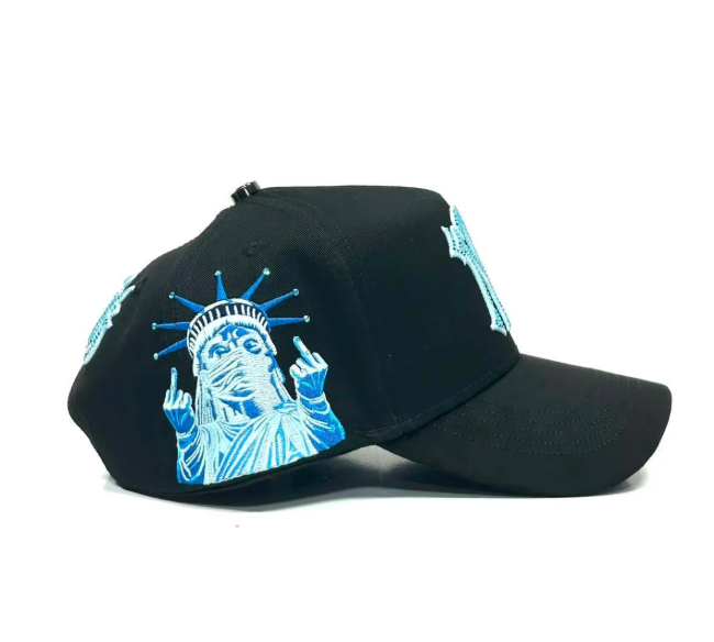 Caps'Fans 'New York FCK' Hat- Black/Blue