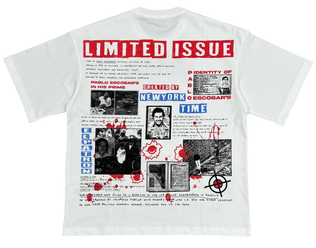 Prestige 'Pablo Escobar'  T-Shirt- White