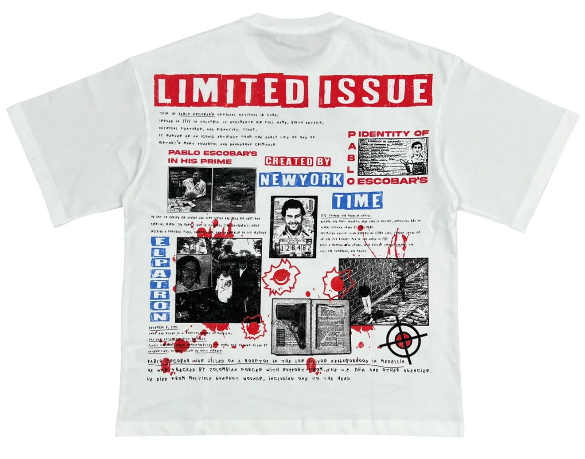 Prestige 'Pablo Escobar'  T-Shirt- White