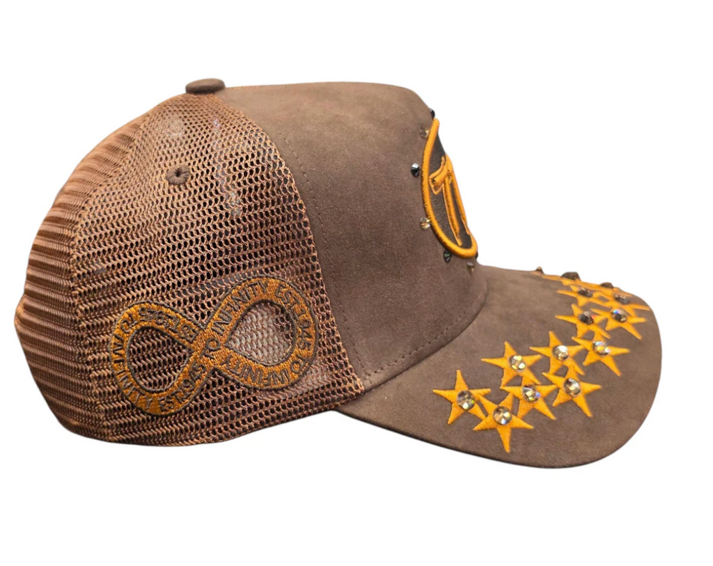 Hudson 'Diamond 777' Suede Trucker Hat- Brown