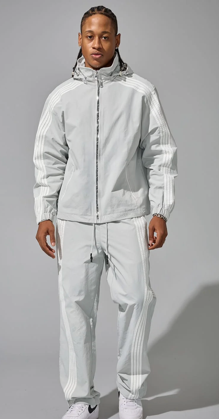JC 'Beautiful Game' Track Jacket- Lt Grey