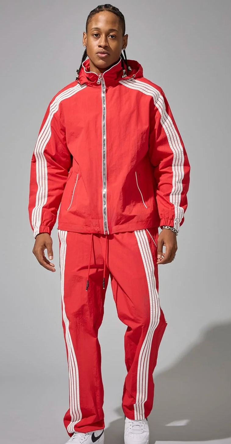 JC 'Beautiful Game' Track Jacket- Red